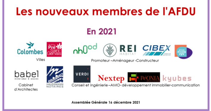 AFDU nouveaux membres 2021